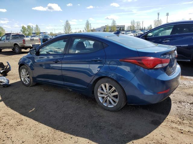 KMHDH4AE4FU341099 - 2015 HYUNDAI ELANTRA SE BLUE photo 2