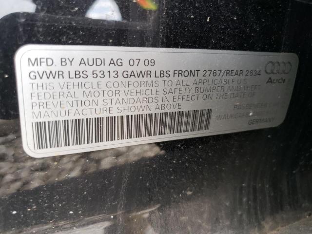 WAUKGAFB2AN019170 - 2010 AUDI A6 PRESTIGE შავი ფოტო 12