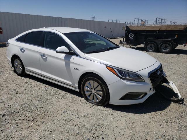 KMHE24L11GA027784 - 2016 HYUNDAI SONATA HYBRID WHITE photo 4