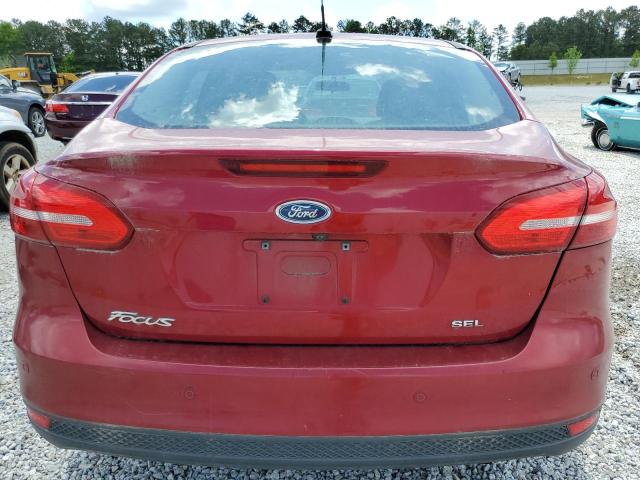 1FADP3H22HL297843 - 2017 FORD FOCUS SEL RED photo 6