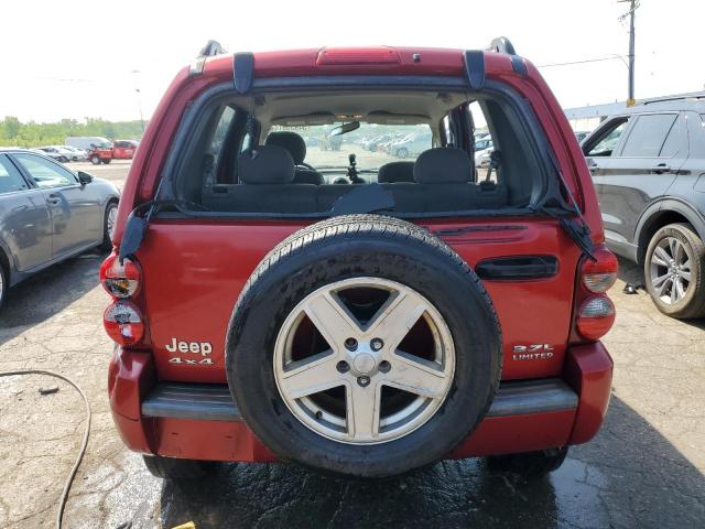 1J4GL58K76W273770 - 2006 JEEP LIBERTY LIMITED RED photo 6