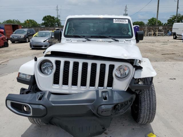 1C6HJTFG6ML553964 - 2021 JEEP GLADIATOR OVERLAND WHITE photo 5