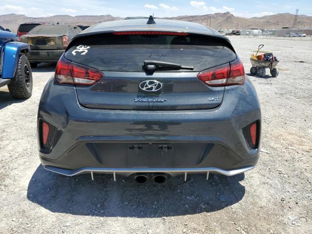 KMHTH6AB9KU020523 - 2019 HYUNDAI VELOSTER TURBO GRAY photo 6