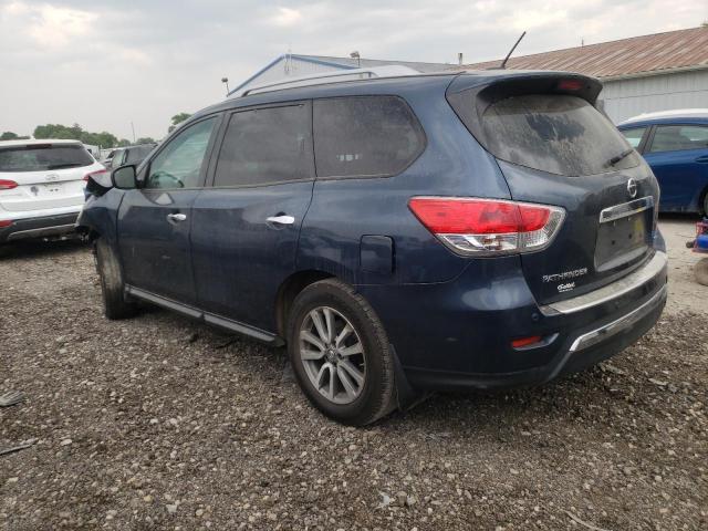 5N1AR2MN1EC638660 - 2014 NISSAN PATHFINDER S BLUE photo 2