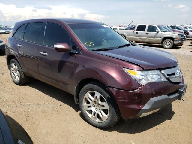 2HNYD28619H500084 - 2009 ACURA MDX TECHNOLOGY MAROON photo 4