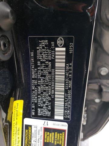 4T1BK1EB0EU103000 - 2014 TOYOTA AVALON BASE 黑色 照片 12