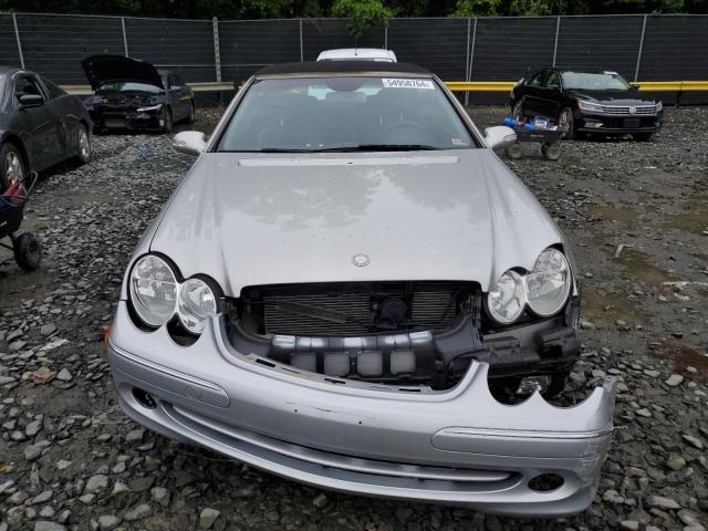 WDBTK65G04T030179 - 2004 MERCEDES-BENZ CLK 320 SILVER photo 5