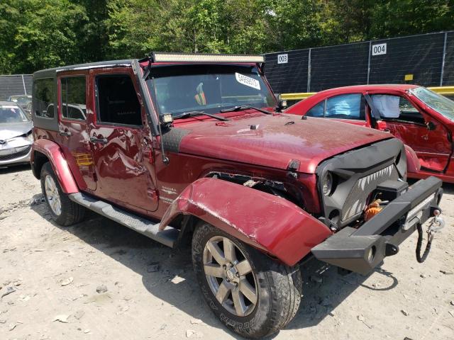 1C4HJWEG9DL508934 - 2013 JEEP WRANGLER U SAHARA RED photo 4