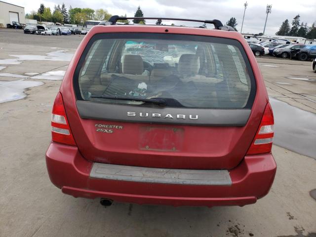 JF1SG65665H707381 - 2005 SUBARU FORESTER 2.5XS წითელი ფოტო 6