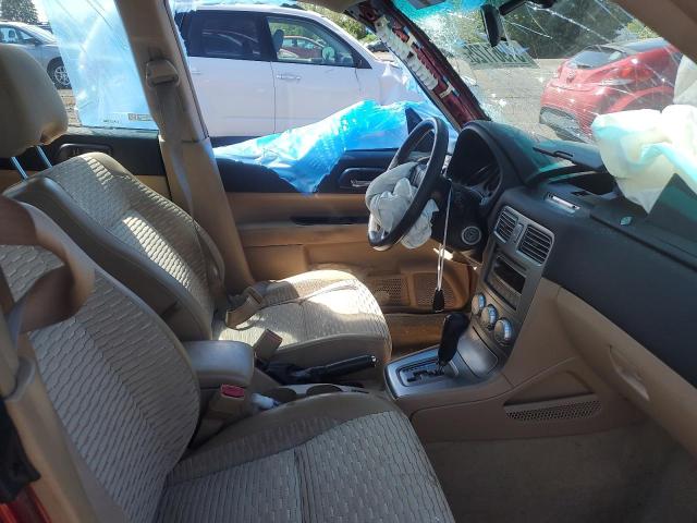 JF1SG65665H707381 - 2005 SUBARU FORESTER 2.5XS წითელი ფოტო 7