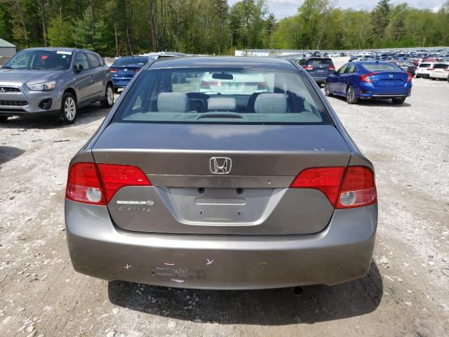 2HGFA16508H319620 - 2008 HONDA CIVIC LX GRAY photo 6