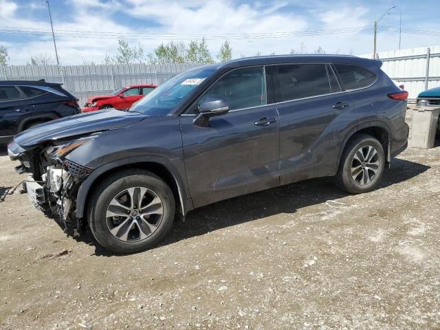 5TDGZRBH4MS155942 - 2021 TOYOTA HIGHLANDER XLE GRAY photo 1