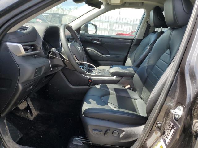 5TDGZRBH4MS155942 - 2021 TOYOTA HIGHLANDER XLE GRAY photo 7