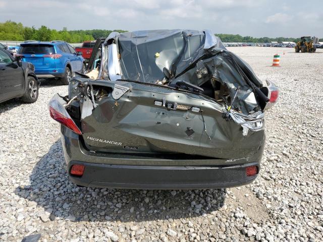 5TDJKRFHXES012273 - 2014 TOYOTA HIGHLANDER XLE GREEN photo 6