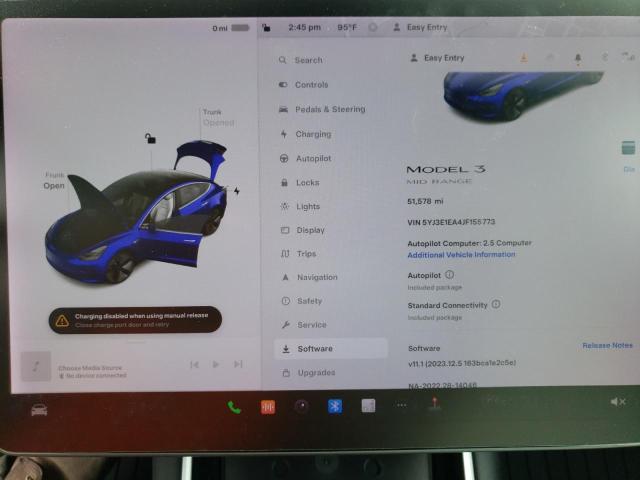 5YJ3E1EA4JF155773 - 2018 TESLA MODEL 3 BLUE photo 9