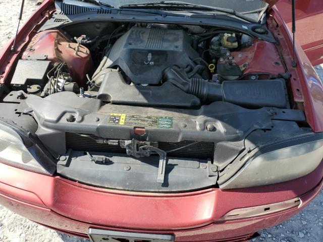 1LNHM87A14Y646512 - 2004 LINCOLN LS RED photo 11