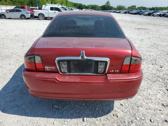 1LNHM87A14Y646512 - 2004 LINCOLN LS RED photo 6