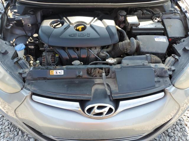 KMHDH4AH3EU152811 - 2014 HYUNDAI ELANTRA SE SILVER photo 11