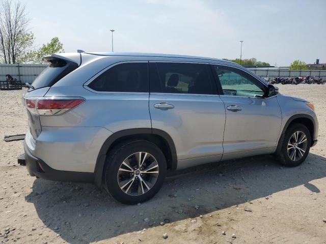 5TDJKRFH7GS339541 - 2016 TOYOTA HIGHLANDER XLE SILVER photo 3
