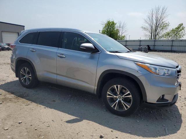 5TDJKRFH7GS339541 - 2016 TOYOTA HIGHLANDER XLE SILVER photo 4