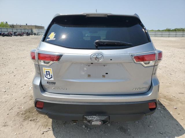 5TDJKRFH7GS339541 - 2016 TOYOTA HIGHLANDER XLE SILVER photo 6
