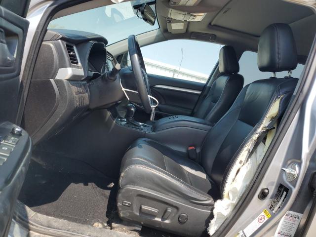 5TDJKRFH7GS339541 - 2016 TOYOTA HIGHLANDER XLE SILVER photo 7