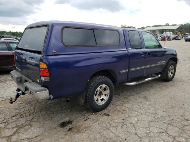 5TBRT3418YS044493 - 2000 TOYOTA TUNDRA ACCESS CAB ლურჯი ფოტო 3