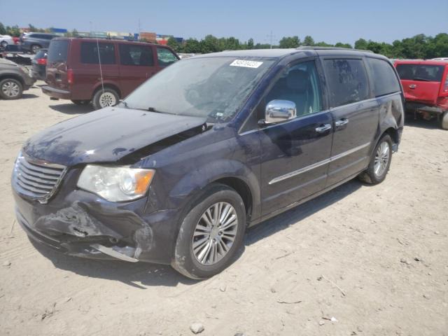 2C4RC1CG6DR695447 - 2013 CHRYSLER TOWN & COU TOURING L BLUE photo 1