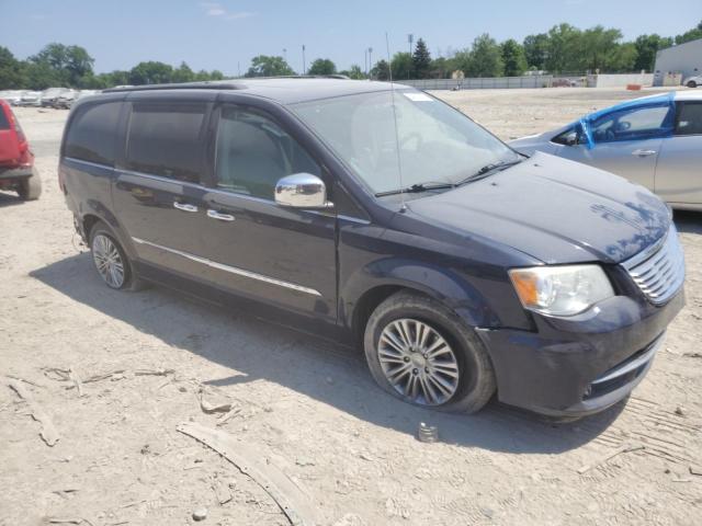 2C4RC1CG6DR695447 - 2013 CHRYSLER TOWN & COU TOURING L BLUE photo 4