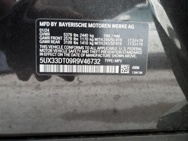 5UX33DT09R9V46732 - 2024 BMW X4 XDRIVE30I CHARCOAL photo 13