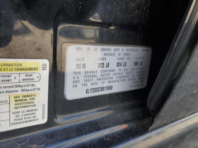 KL1TD5DE3BB176950 - 2011 CHEVROLET AVEO LS Qara foto 12