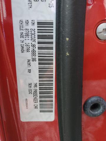 2C3CDZFJ8FH888186 - 2015 DODGE CHALLENGER R/T SCAT PACK RED photo 13