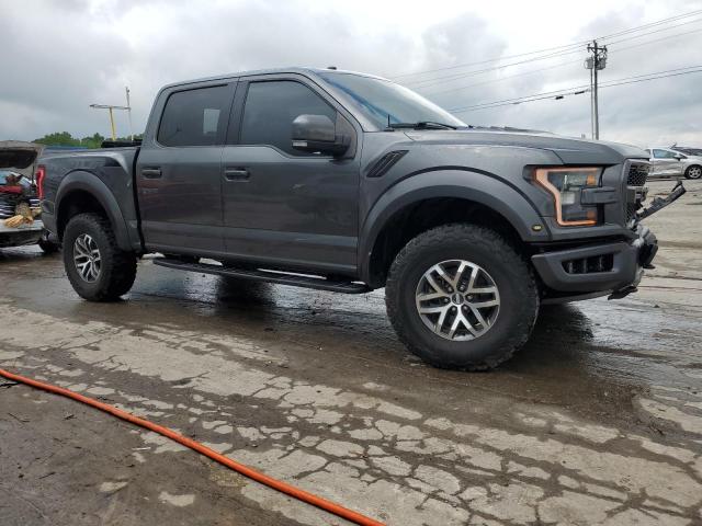 1FTFW1RG3JFB19867 - 2018 FORD F150 RAPTOR GRAY photo 4