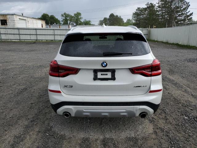 5UXTY5C05M9F80220 - 2021 BMW X3 XDRIVE30I WHITE photo 6