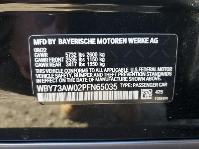WBY73AW02PFN65035 - 2023 BMW I4 EDRIVE 40 BLACK photo 13