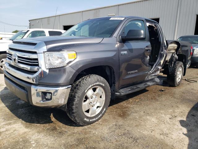 5TFUW5F16HX595047 - 2017 TOYOTA TUNDRA DOUBLE CAB SR/SR5 GRAY photo 1