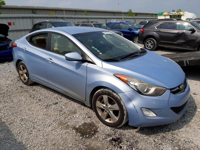 KMHDH4AEXCU265836 - 2012 HYUNDAI ELANTRA GLS BLUE photo 4