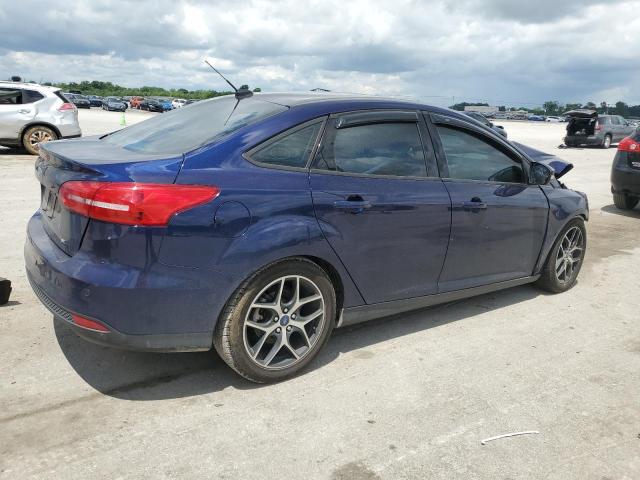 1FADP3H28HL241728 - 2017 FORD FOCUS SEL BLUE photo 3