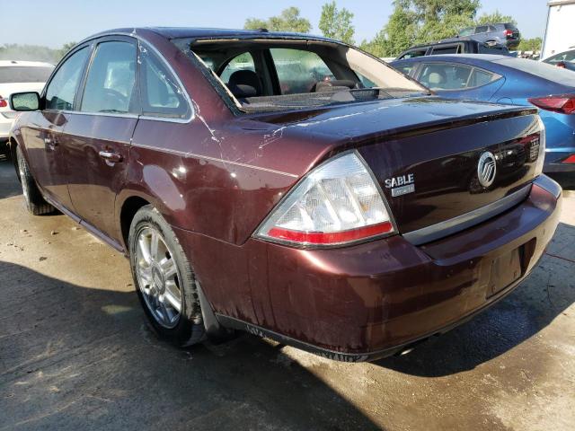 1MEHM42W99G631512 - 2009 MERCURY SABLE PREMIER MAROON photo 2