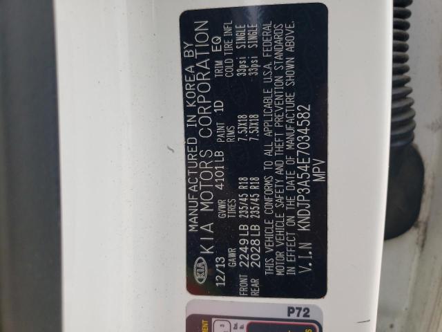 KNDJP3A54E7034582 - 2014 KIA SOUL + WHITE photo 13