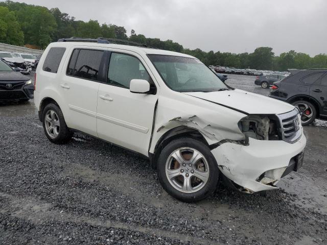 5FNYF3H52CB033851 - 2012 HONDA PILOT EXL WHITE photo 4