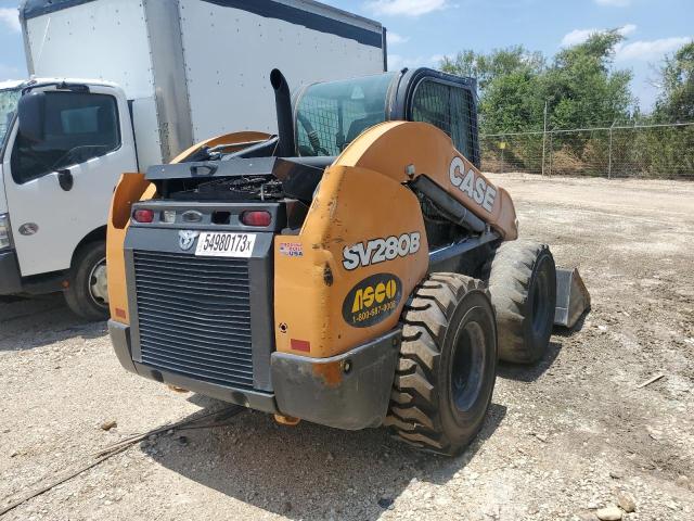 JAFSV280HLM489935 - 2020 CASE SKIDLOADER ORANGE photo 4