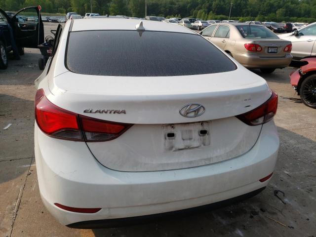 5NPDH4AE5EH506574 - 2014 HYUNDAI ELANTRA SE WHITE photo 6