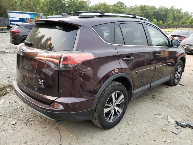 2T3RFREV4JW853593 - 2018 TOYOTA RAV4 ADVENTURE BURGUNDY photo 3