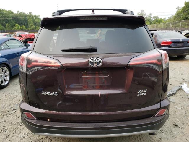 2T3RFREV4JW853593 - 2018 TOYOTA RAV4 ADVENTURE BURGUNDY photo 6