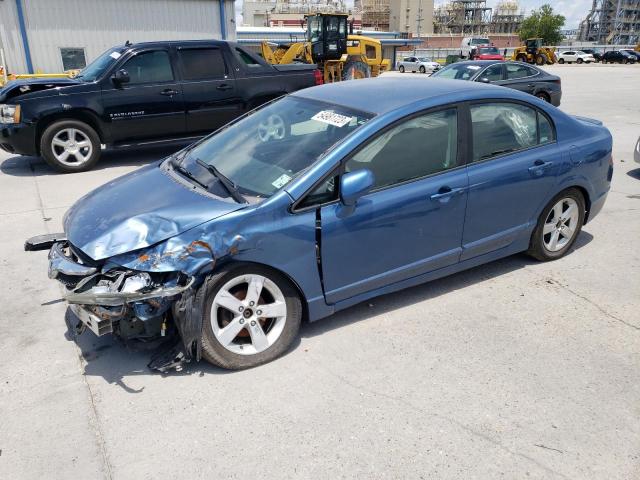 19XFA16639E035189 - 2009 HONDA CIVIC LX-S Bleu photo 1