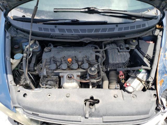 19XFA16639E035189 - 2009 HONDA CIVIC LX-S Bleu photo 11