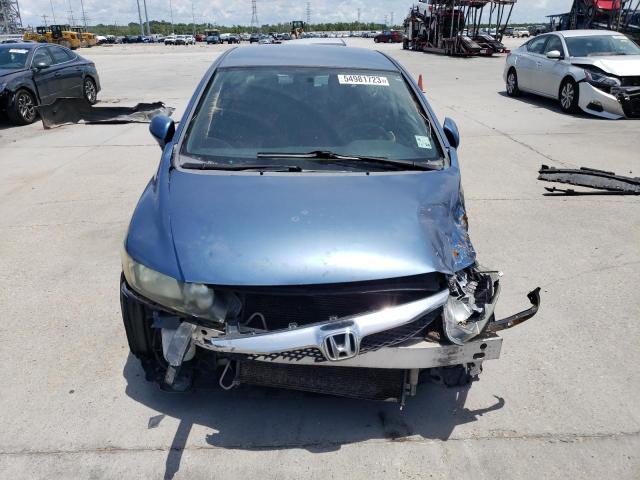 19XFA16639E035189 - 2009 HONDA CIVIC LX-S BLUE photo 5