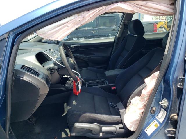 19XFA16639E035189 - 2009 HONDA CIVIC LX-S Bleu photo 7