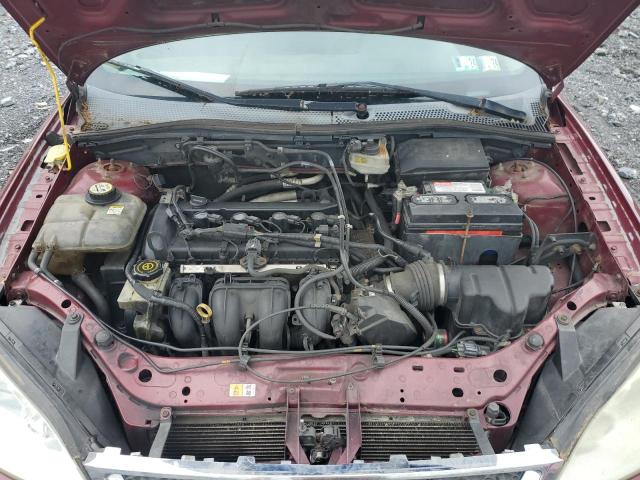 1FAHP34N37W281570 - 2007 FORD FOCUS ZX4 BURGUNDY photo 11